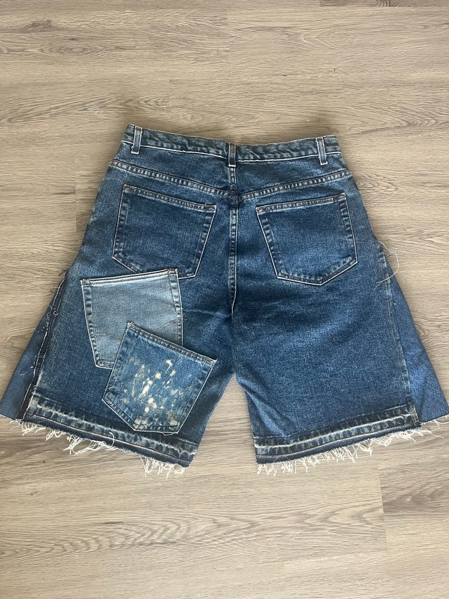 Pocket Patchwork Jorts. -34